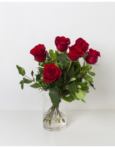Six Red Roses Bouquet