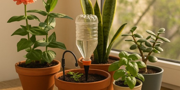 Cómo regar plantas en vacaciones sin preocupaciones