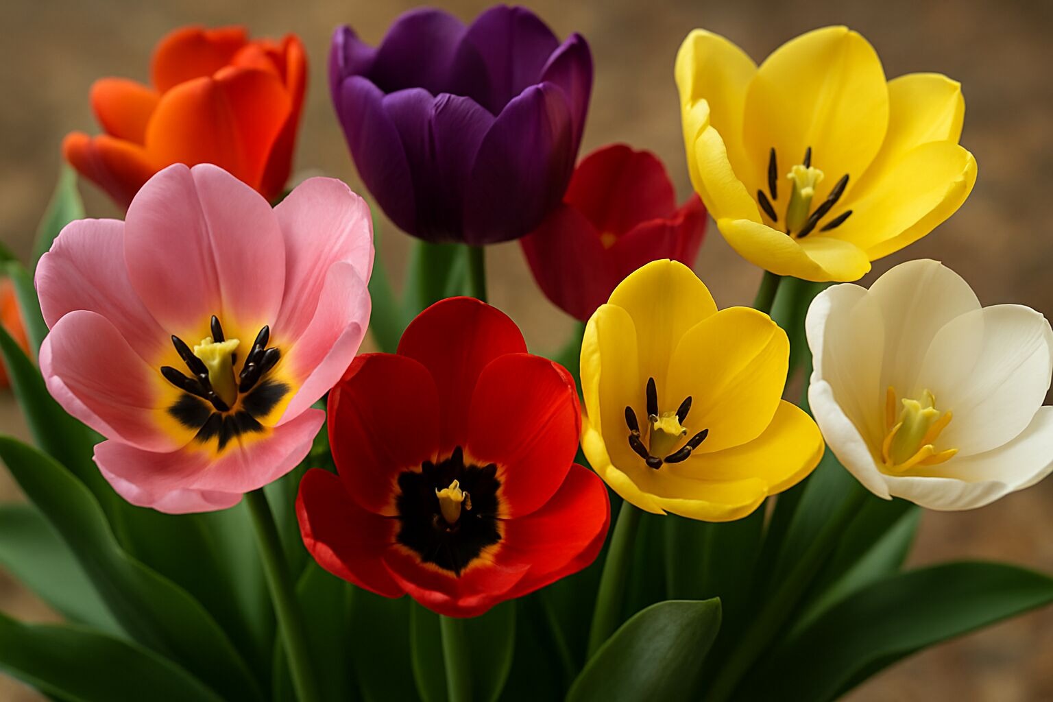Tulipanes Abiertos: Belleza Natural para Transformar tus Espacios